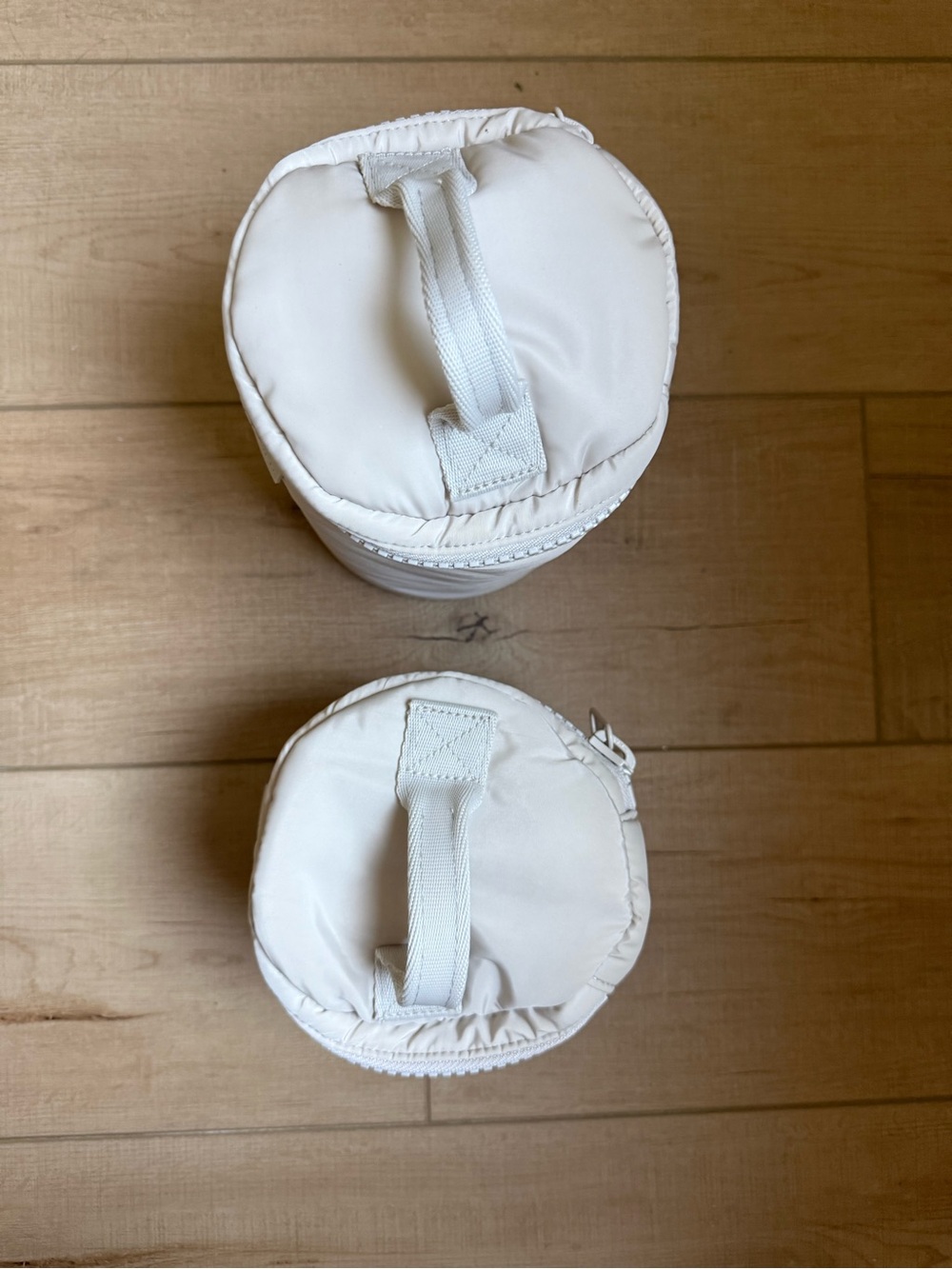 Dagne Dover Mila Toiletry Organizer Large & Small Set in Cream - Picture 4 of 6